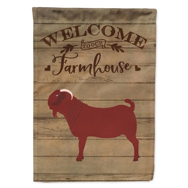 Carolines Treasures Kalahari Red Goat Welcome Canvas House Flag - 28 x 0.01 x 40 in. CK6835CHF